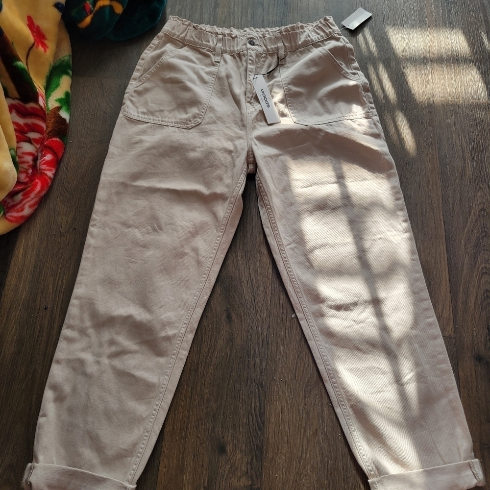 Vigoss Bagging Tan Jean's size 32 NWT